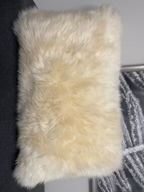 ‼️FINAL SALE‼️Australian Sheepskin Cream Faux Fur Decorative Pillow | Natural